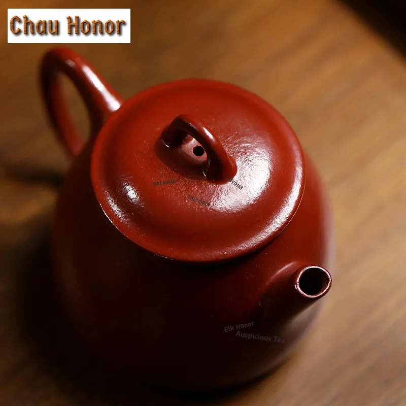 100ml Classic Yixing Purple Clay Teapots Handmade Ask Bell Pot Raw Ore Wrinkled Skin Zhu Mud Tea Soaking Kettle Zisha Tea Set