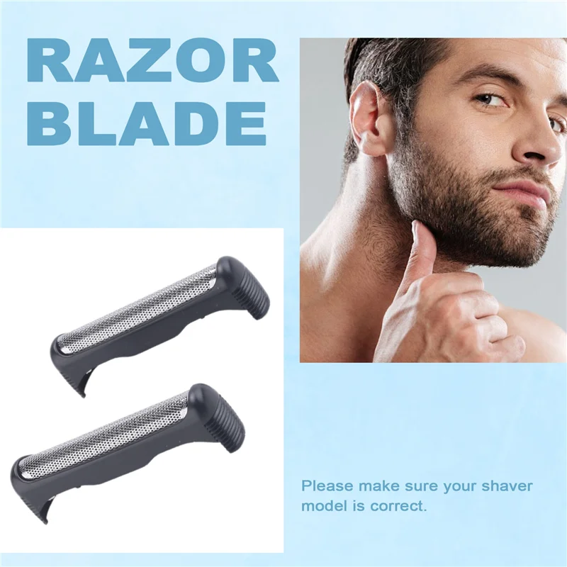 A01V-2Pcs Shaver Blade Razor Replacement Shaver Foil Head Part Cutter Accessories For Braun Razor 32B 32S 21B 21S 3Series