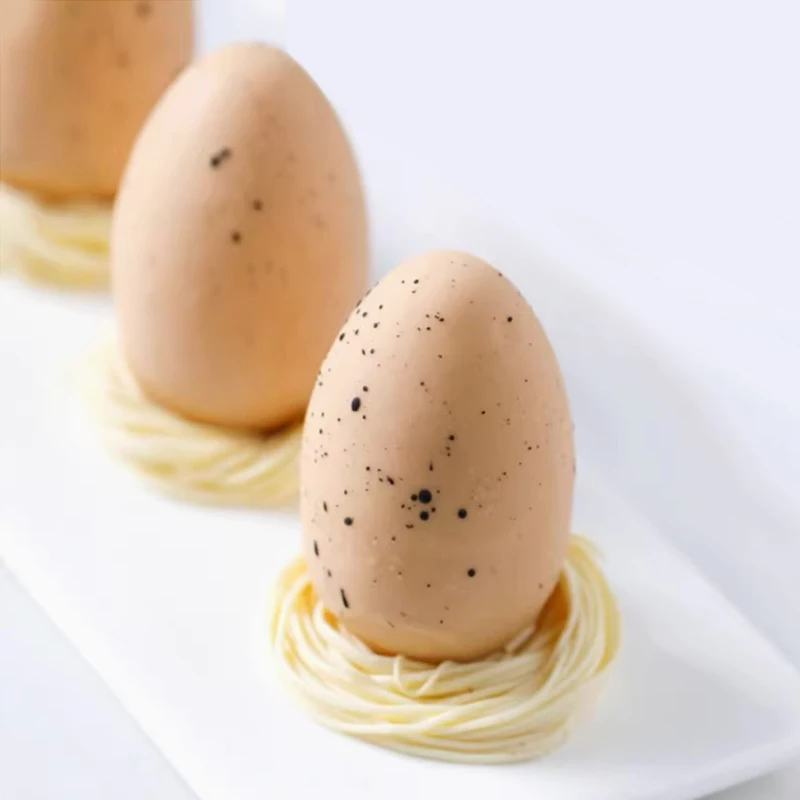 Diy Easter Decorations Cake Molds 5/8/15 Cells 3D Egg Design Cake Mould Silicone Molds Easter Egg Surprise Chocolate Molds