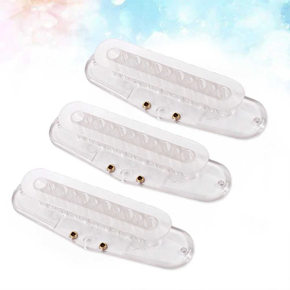 ชุดอุปกรณ์ DIY สำหร์กีตาร์ 3 ชิ้น แบบใส สำหรับฮัมบัคเกอร์ แบบขันสกรูด้านข้าง สำหรับเปลี่ยนอะไหล่ ขนาด 52 มม.