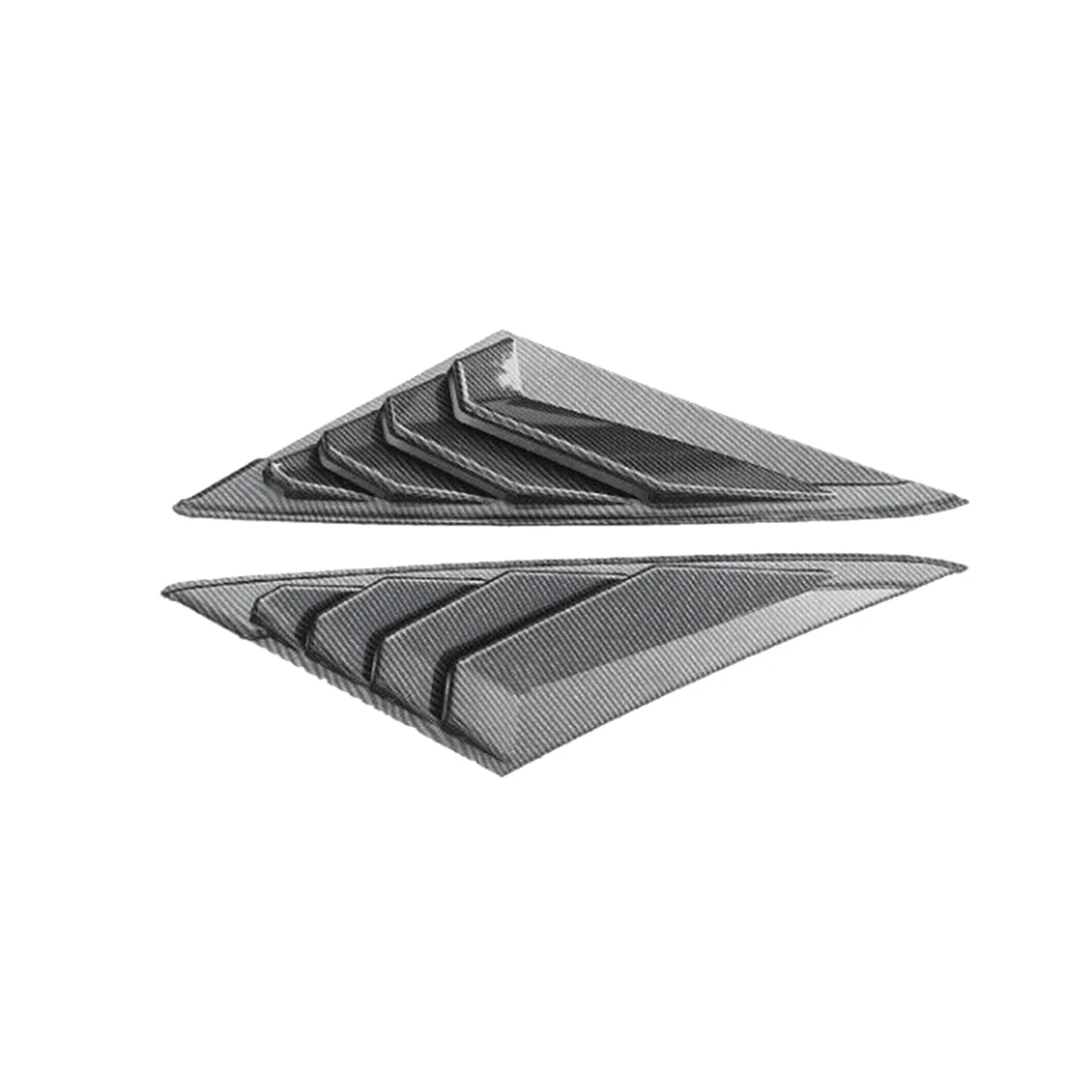 

Carbon Fiber Color Rear Side Vent Quarter Window Louver Shutter Cover Trim for Hyundai Elantra