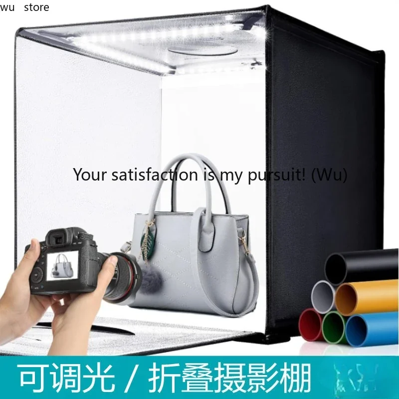 

Складной светодиодный световой короб диаметром 60 см — бесступенчатое затемнение, мягкий свет, оборудование для студийной фотографии