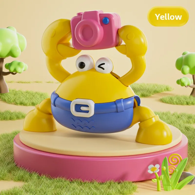 Mainan Anak-Anak Berbentuk Kamera Kepiting yang Lucu dan Berputar, Mainan Anak-Anak yang Diatur dengan Jarum Jam