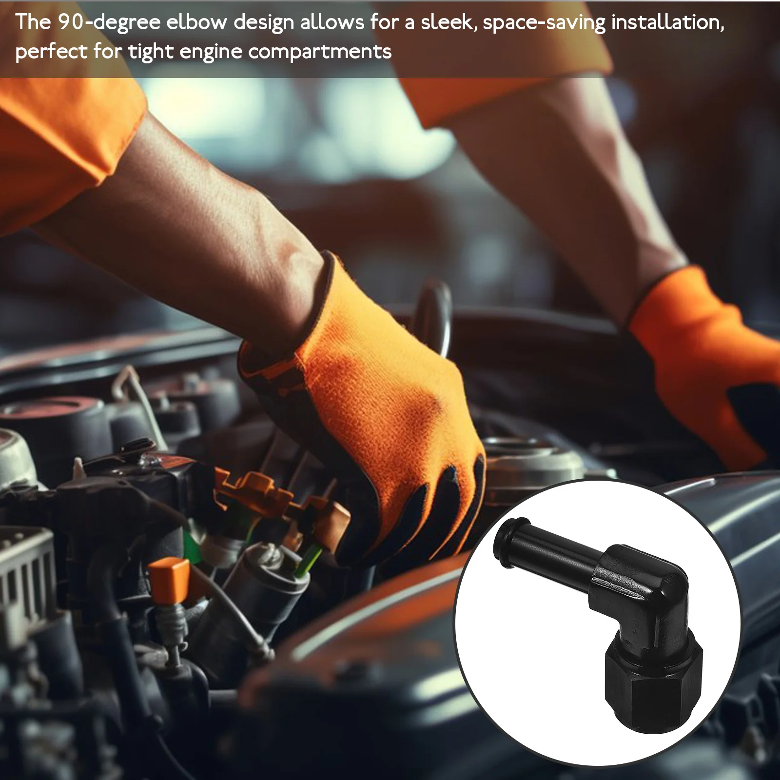 

Oil Line Adapter 6an Fitting 90 Degree Aluminum Alloy Push on Hose Barb Fuel Line Bulkhead Hose End Fitting for Oil Cooling