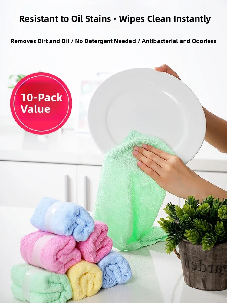 

Салфетка для уборки Manni Fairy Kitchen из древесного волокна, для удаления масляных пятен, с высокой впитываемостью, быстросохнущая, без разводов, инструмент для уборки дома