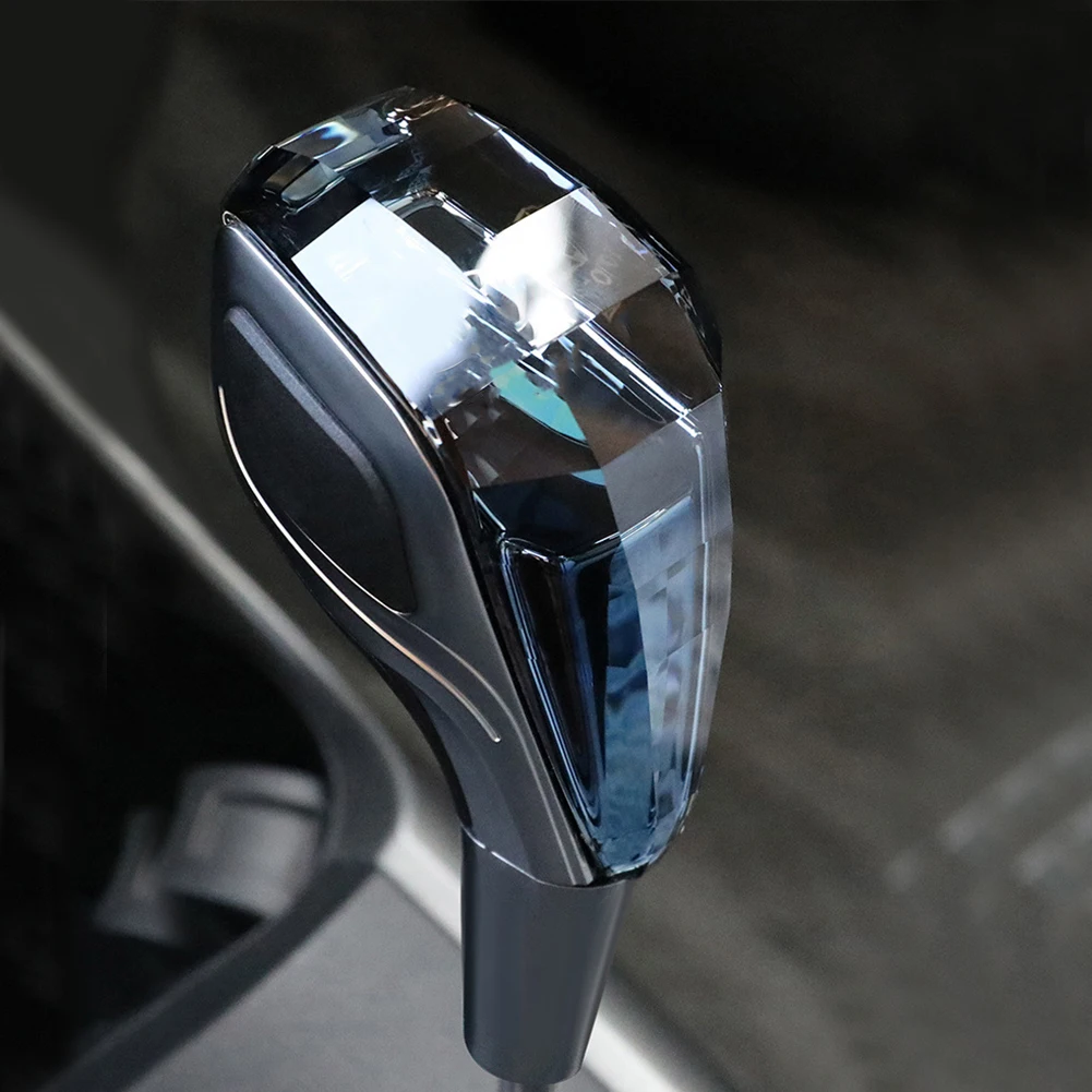 

Touch Activated Crystal Cut Shift Knobs with 7 Colors Crystal Handles Crystal Automatic Shift Knob Compatible with Most Cars