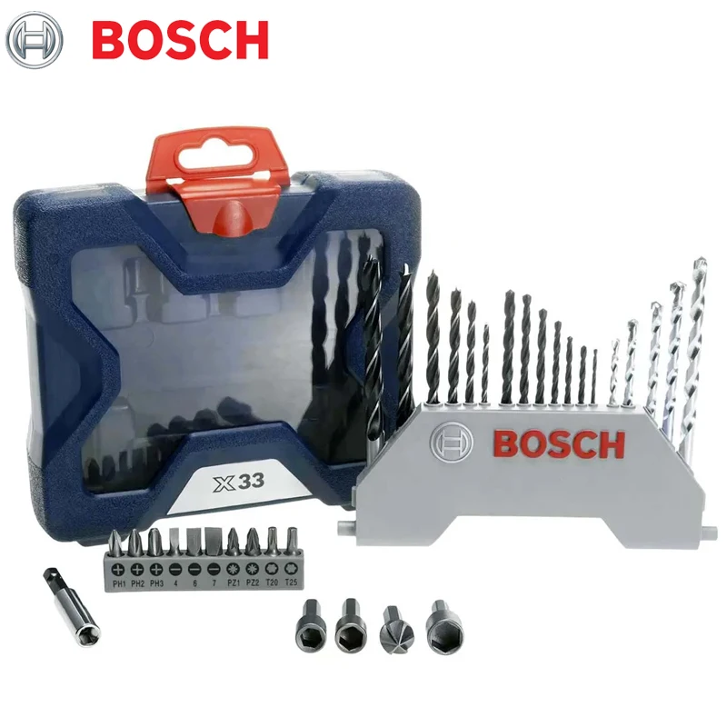 بوش 2607017398 مجموعة لقم مثقاب ومفك براغي X-Line لحفر الصدمات 33 قطعة من ملحقات أدوات الطاقة من Bosch #4