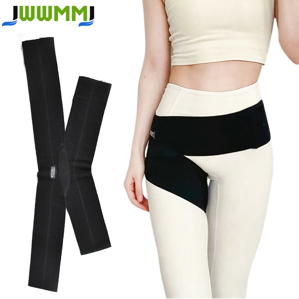 1Pcs Adjustable Hip Brace for Sciatica Pain Relief, Thigh Compression Sleeve Wrap for Hamstring & Groin Support, Men & Women
