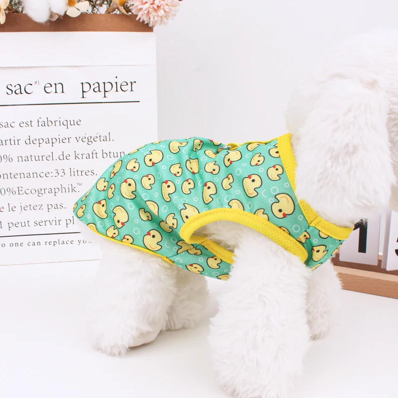 Pet Dog Clothes Cartoon Clothing Puppy Dogs Soft Vests Summer Shirt Casual T-Shirt for Small Pet Supplies