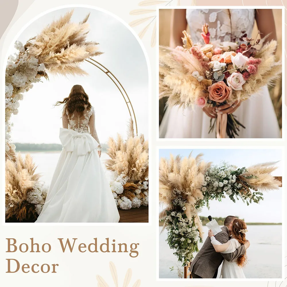 Natural Dried Real Pampas Grass Large Fluffy Tall Stems 10/30pcs for Floor Vase Living Room Bedroom Home Decor Wedding Centerpiece Bridal Bouquet Boho Rustic Farmhouse Fall Thanksgiving Decor Plumas De Pampas - view 6