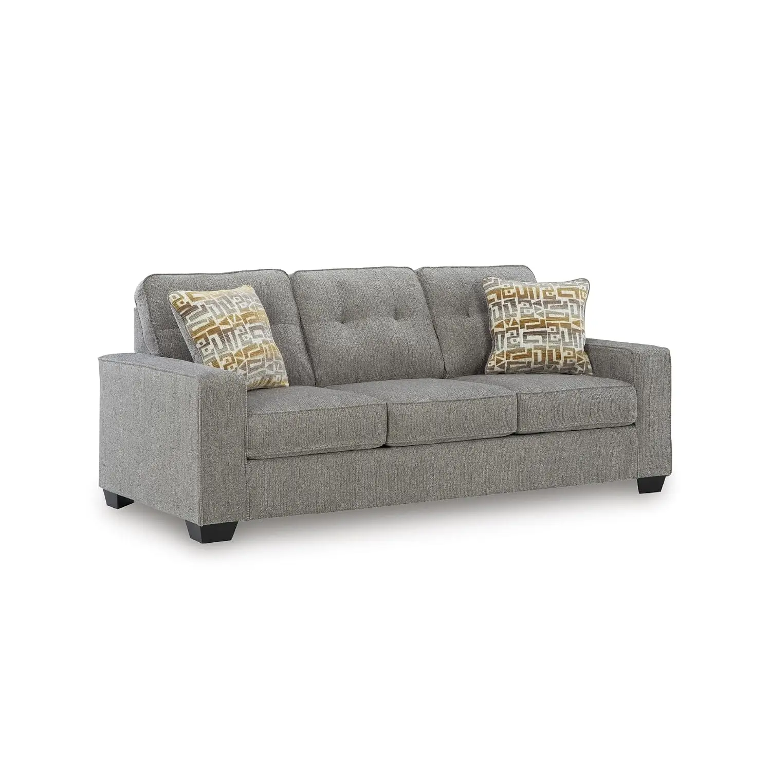 Fanciful Track Arm Gray Sofa, Living Room Couch, Customized