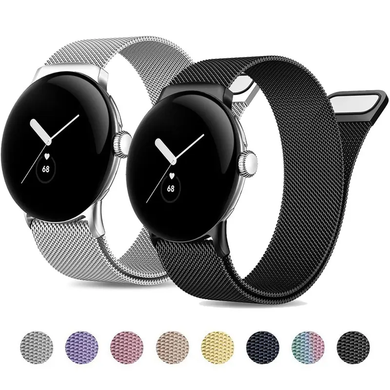 

Milanese Loop Strap For Google Pixel Watch 3 45mm Accessories Metal Stainless Steel Belt Bracelet Correa for Pixel Watch 3 Band