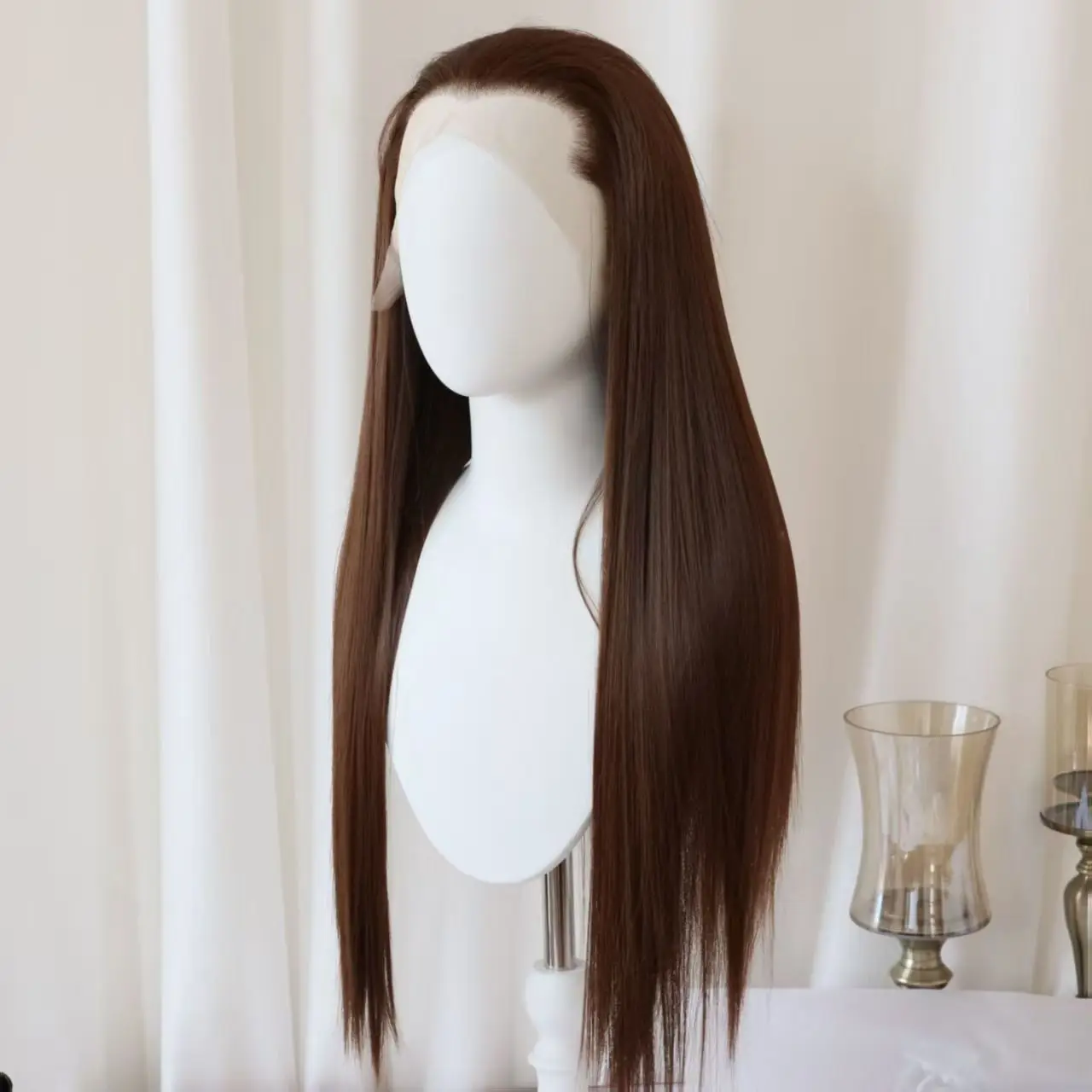 BeiBei Black Lace Front Wig Cosplay China Ancient Style Hairline Suitable for Hanfu Outfit Synthetic Lace Front Wigs 13*4 Lace