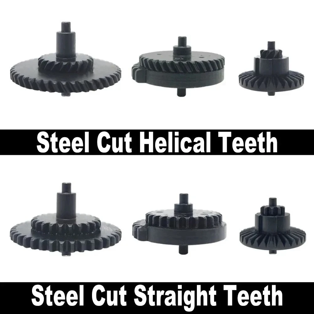 SHS الأصلي CNC الصلب قطع عزم الدوران عالية السرعة مجموعة تروس ل Ver.2/3 AEG EBB علبة التروس 12:1 13:1 16:1 18:1 32:1 100:200 100:300 #5