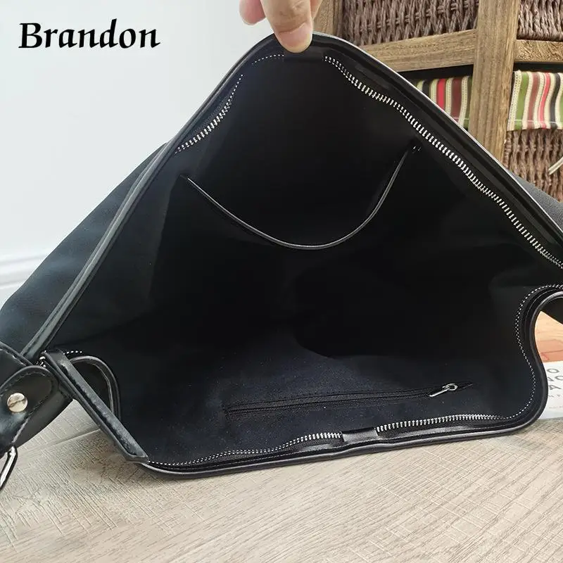 New Oxford cloth bag versatile crossbody bag large capacity casual single shoulder women's bag crescent bag upgrade