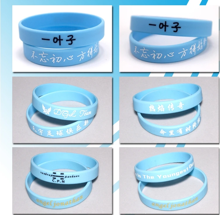 1 Stück graviert personal isierte benutzer definierte Armband sos id Armband Telefon nummer Silikon DIY Band für Geburtstags feier Ereignisse Anti-Lost – Detail 11