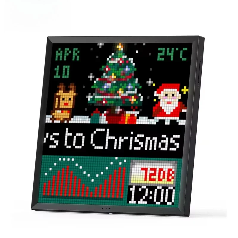 Selling Pixoo 64 WiFi Cloud Digital Frame 64x64 LED Panel for Gaming Room Decoration APP Control HD LCD Panel Pixel Art Display
