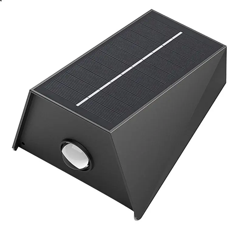 [A92P!】 Outdoor Up-Down Lighting LED Lamp Solar Wall Washing Lights Garden Hotel Decoration For Courtyard Garden 2 Light