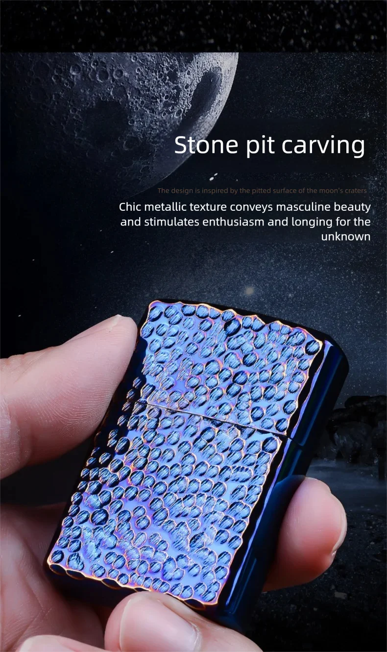 

CHIEF Roc Spreading Wings Lighter Men's Retro Angel Wings Badge Brass lighter