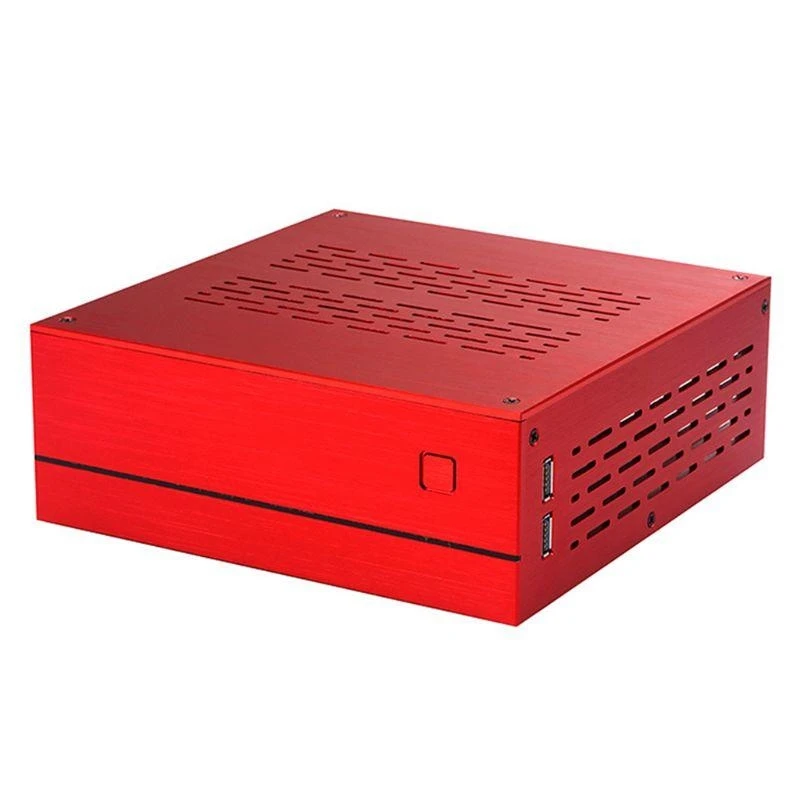 

B01 Desktop PC Enclosure Mini ITX Chassis for Case Cover Aluminum/Glass Durable
