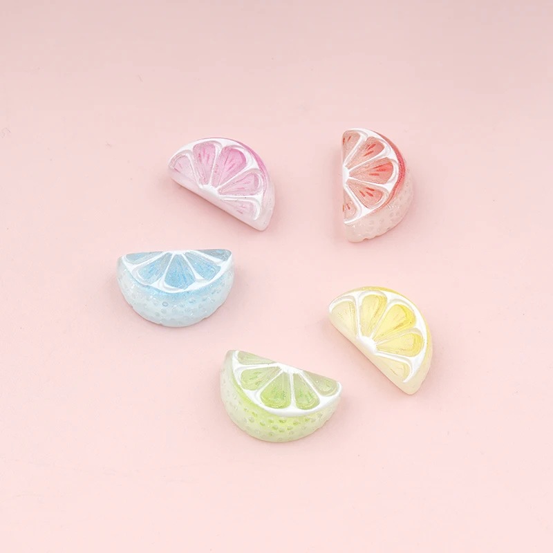30/300pcs Mini Miniature Orange Series Flat Back Resin Cabochons for Hairpin Scrapbooking DIY Home Decor Craft Accessories