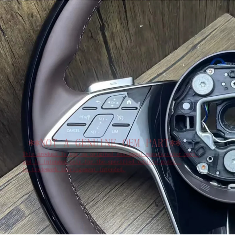 For Mercedes Benz Custom Leather Steering Wheel S300 S320 S350 S450 S500 W205 W213 W222 W223 Horn Cover Horn Shell