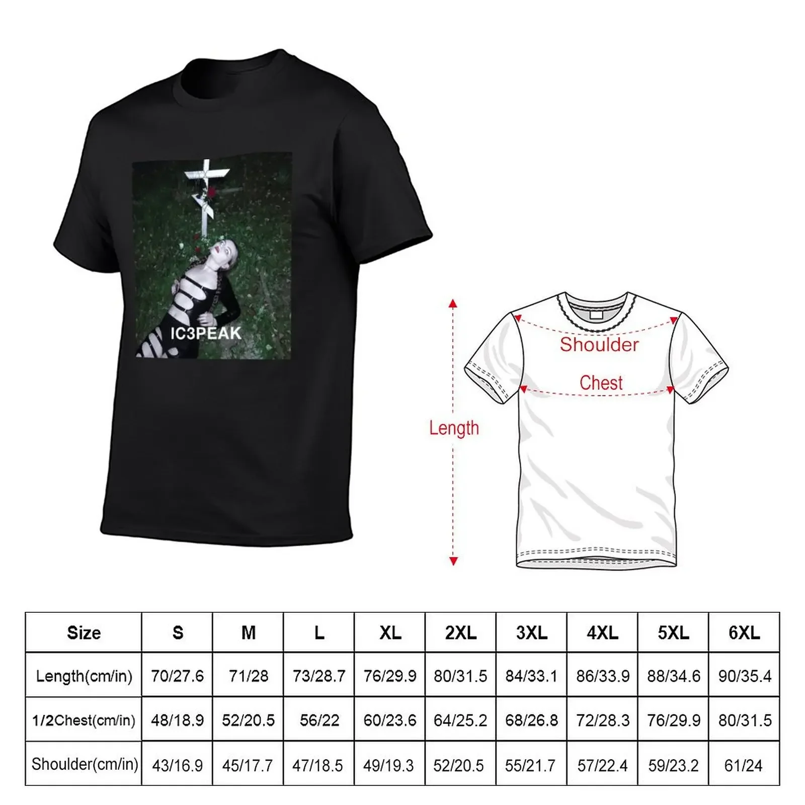 seveneis Show IC3PEAK ice peak World Tour 2021 T-shirt sweat summer top aesthetic clothes mens t shirt