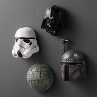 Star Wars Hobby Imperial Stormtrooper Darth Vader Cartoon 3D Three-Dimensional Refrigerator Magnetic Sticker Birthday Gift