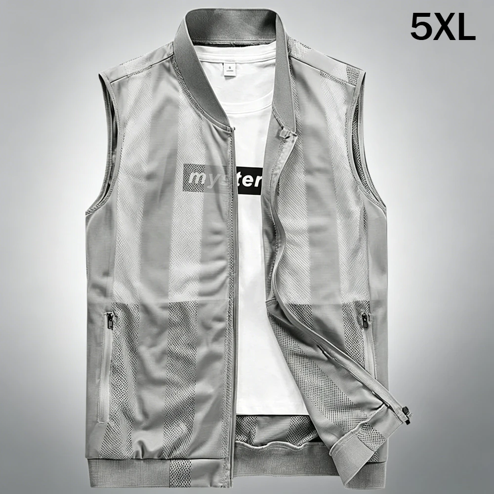 Embroidery Workshop - Summer Mesh Quick-Drying Vests Male Breathable
