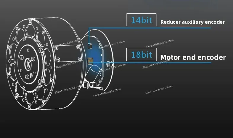 Integrated Servo Motor MG5010E-i10 Type Dual Encoder Precision Gear Brushless Robot Joint Actuator for Robotic Arm