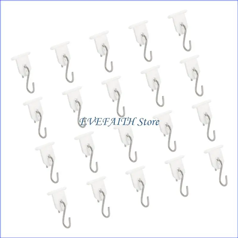 

124B Крючки для тентов для освещения Аксессуары для тентов для кемпинга Вешалки S-образный набор крючков