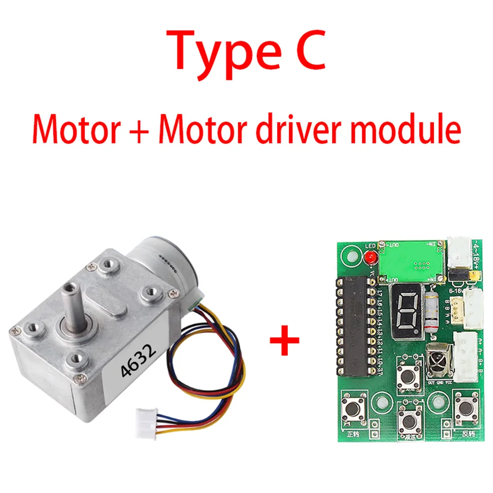 GW4632 25BY دودة والعتاد محرك متدرج فرش عزم دوران عالي خطوة المحرك الذاتي قفل عكسها تخفيض محرك تروس متدرج #4