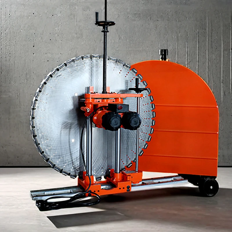 Tagliatrice semiautomatica per pareti in cemento con scanalatura per scanalature per binari a prestazioni ottimane a doppio motore