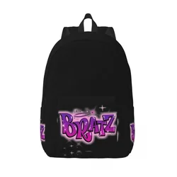 Bratz różowy plecak Y2k lalki Kawaii plecaki na zewnątrz męski styl torby szkolne na zamówienie lekki plecak do wędrówek