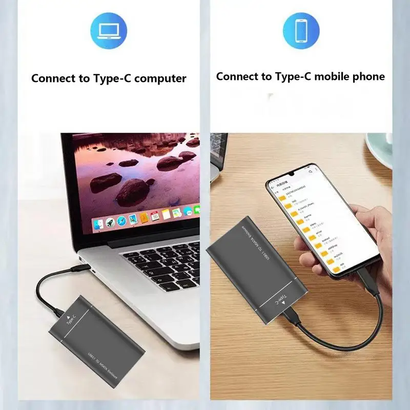 USB 3.1 Type-C 500GB محرك الأقراص الصلبة الخارجي المحمول القابل للإزالة SSD توسيع ترقية أجهزة تخزين القرص الصلب عالية السرعة