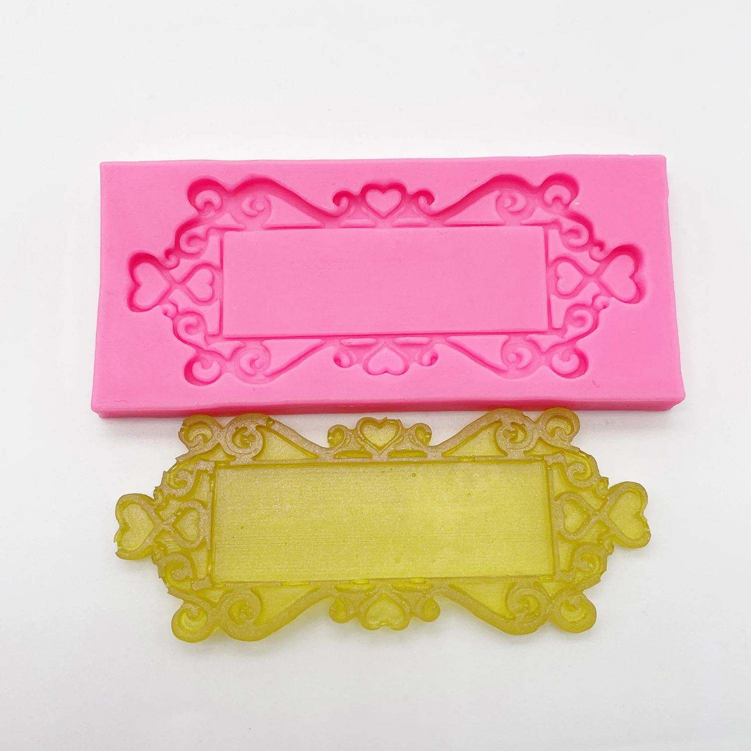 Square Craft Frame Cake Border Silicone Molds DIY Cake Decorating Tools Fondant Chocolate Candy Gumpastes Mold