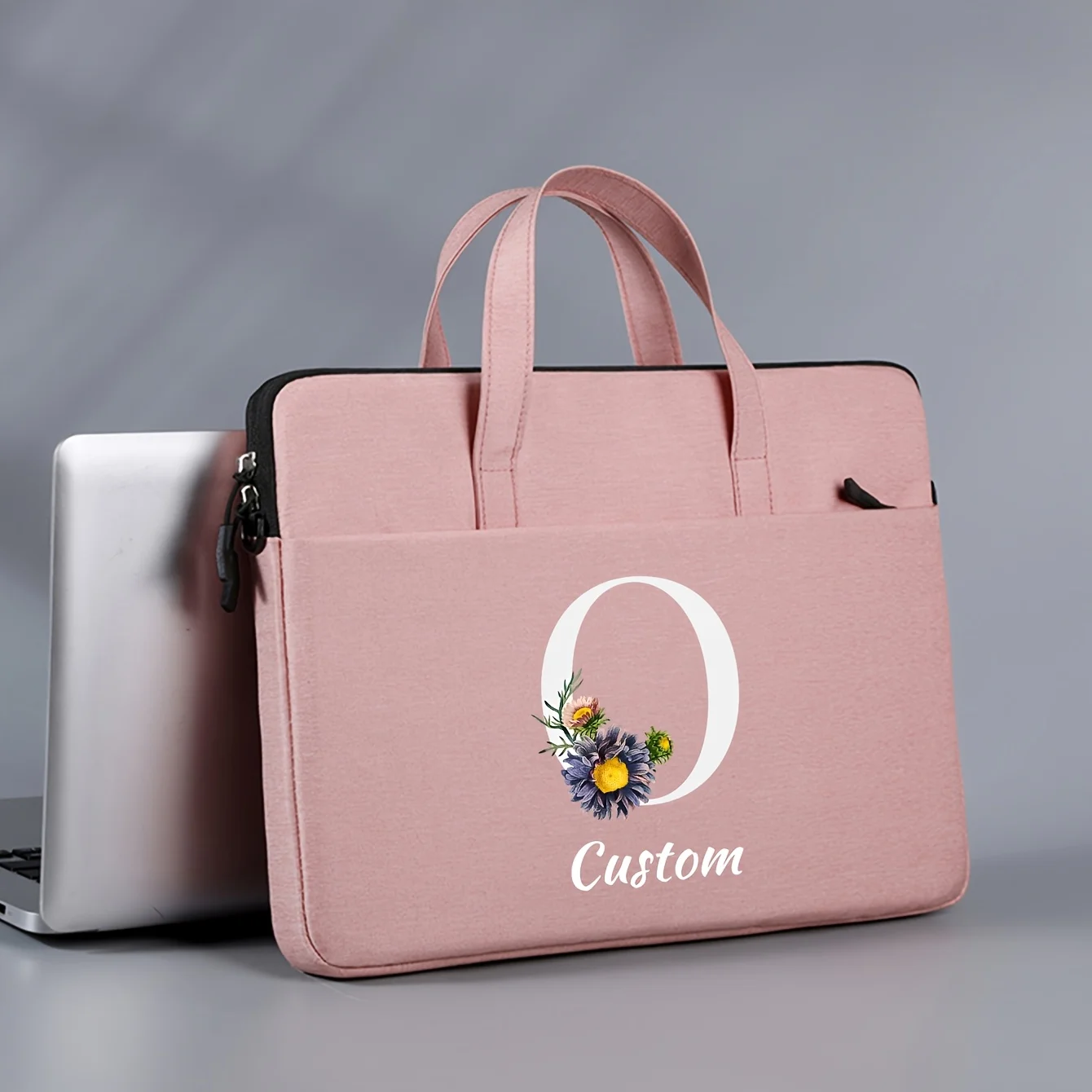 Personalized Laptop Bag, Shoulder Bag & Handbag.26-Letter Print. Suitable for 14-Inch Laptops. Ideal As A Birthday  Gift