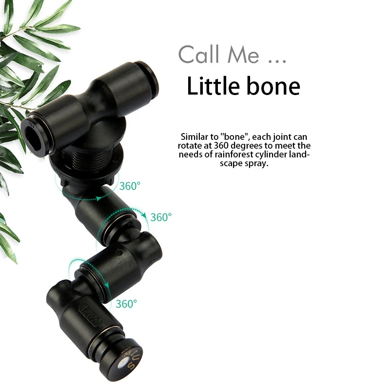 MIUS rettili Fogger Mist Sprinkler serbatoio della foresta pluviale 360 sistema di raffreddamento per animali acquatici per acquari regolabile