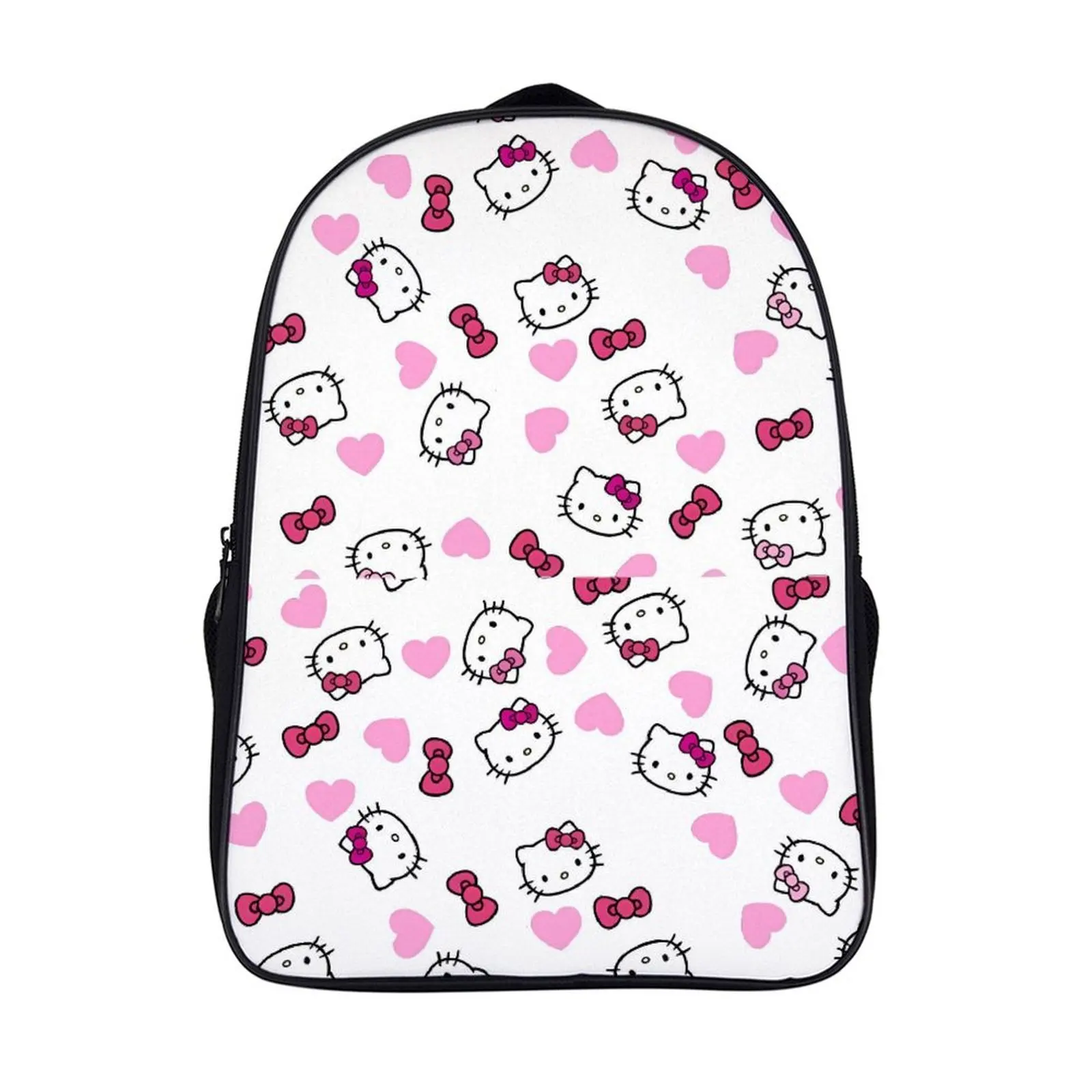 

Fashion Student's Backpack Cartoon Sanrio Hello Kitty School Bag 16 Inch 2 Compartment Backpack Student Schoolbag