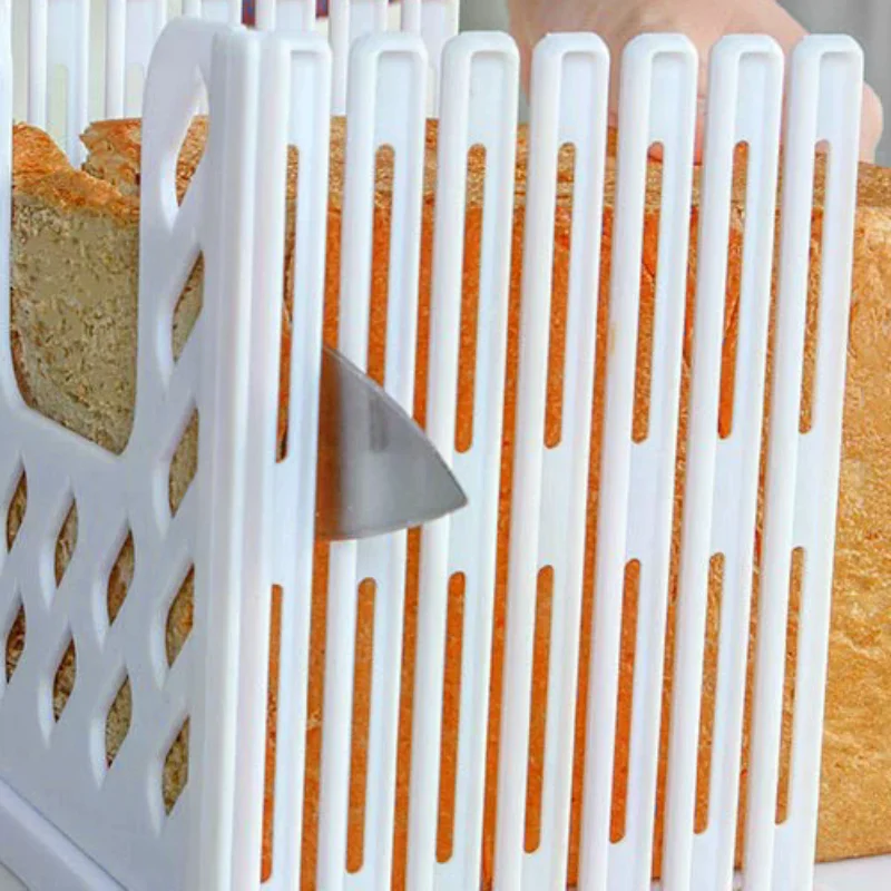 Toast Bread Slicer Stand Foldable Toast Loaf Slicing Machine Multifunctional Bread Cutting Guide Tool For Homemade Bread
