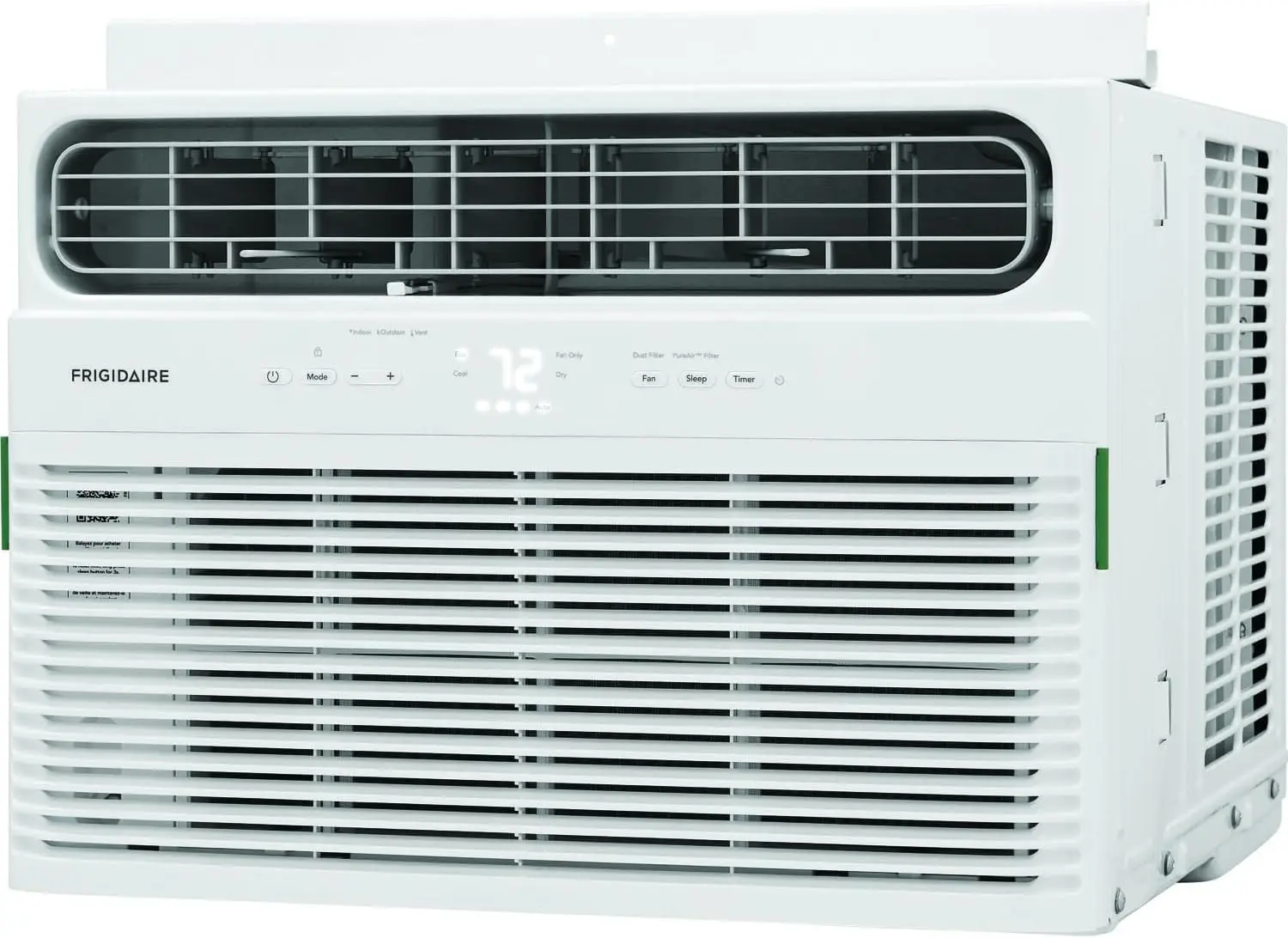 

10,000 BTU Window Air Conditioner & Dehumidifier, 115V, Cools up to 450 Sq. Ft.with Remote Control, Timer, and Sleep Mode, White