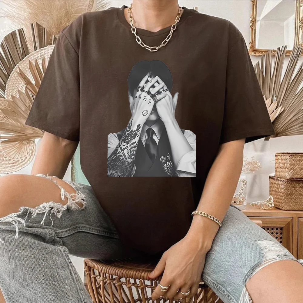 Vintage K-Pop Idol Grafik T-Shirt 2026 World Tour T-Shirt Koreanische Mode-Shirts Herren Damen Casual Tee Kurzarm-Oberteile Fan-Geschenk – Detail 9
