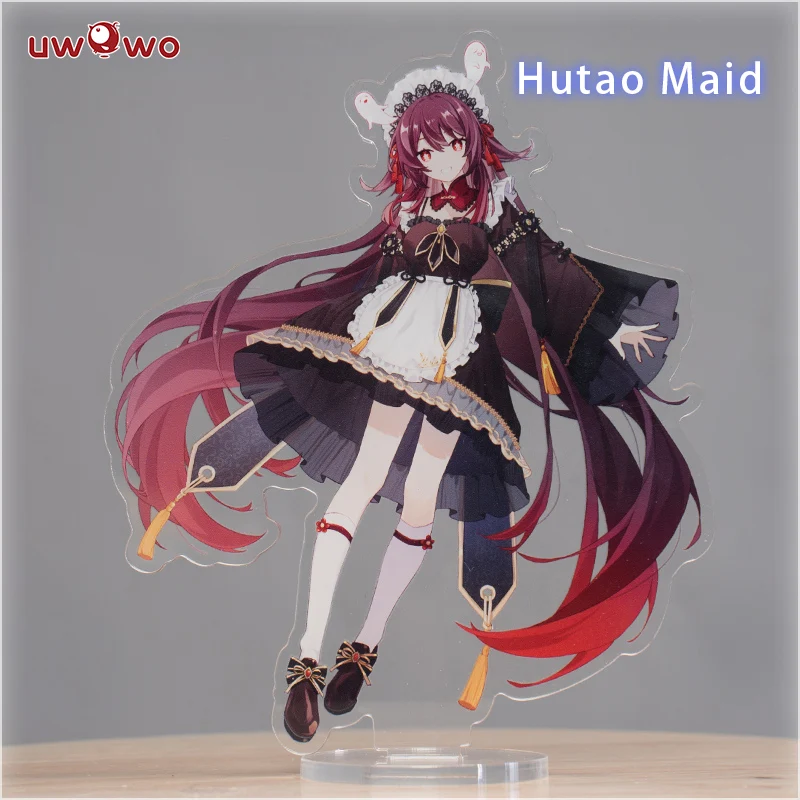 UWOWO Genshin Impact Fanart Maid Series: Mona Beidou Kokomi Keqing Rosaria Yae Miko Gift Figure Standee Acrylic Stand