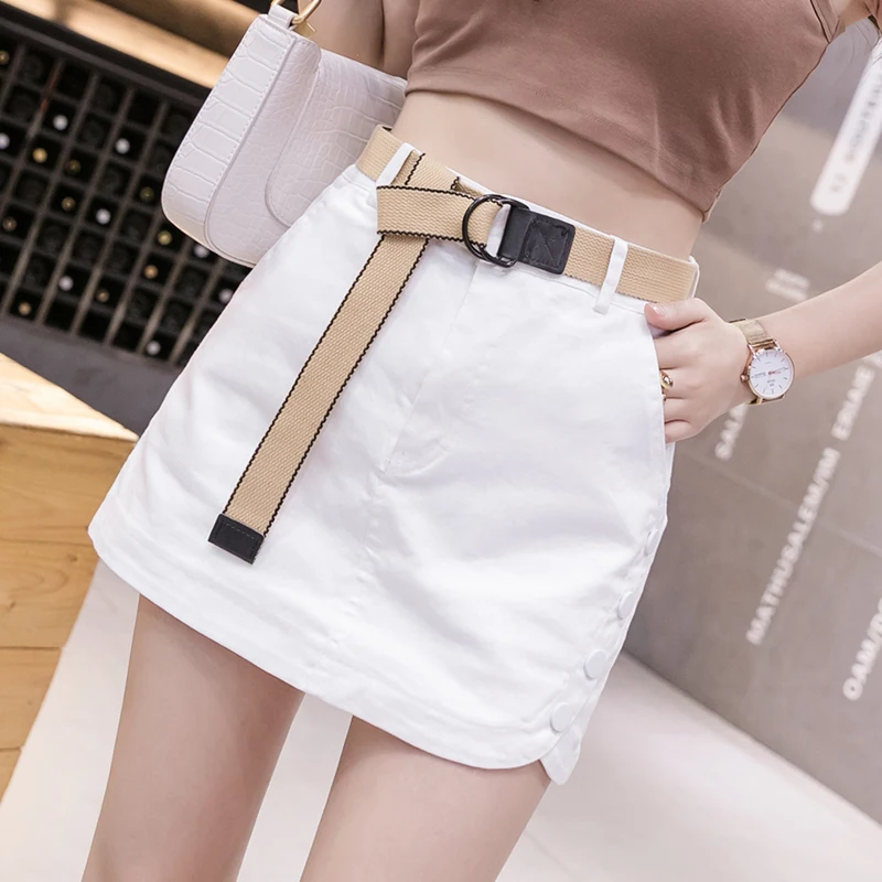 

Slimming High Waist Denim Shorts Women's Summer New Fashion Elastic Casual Thin Cotton Stretch Jeans Trendy Wide Leg Pants