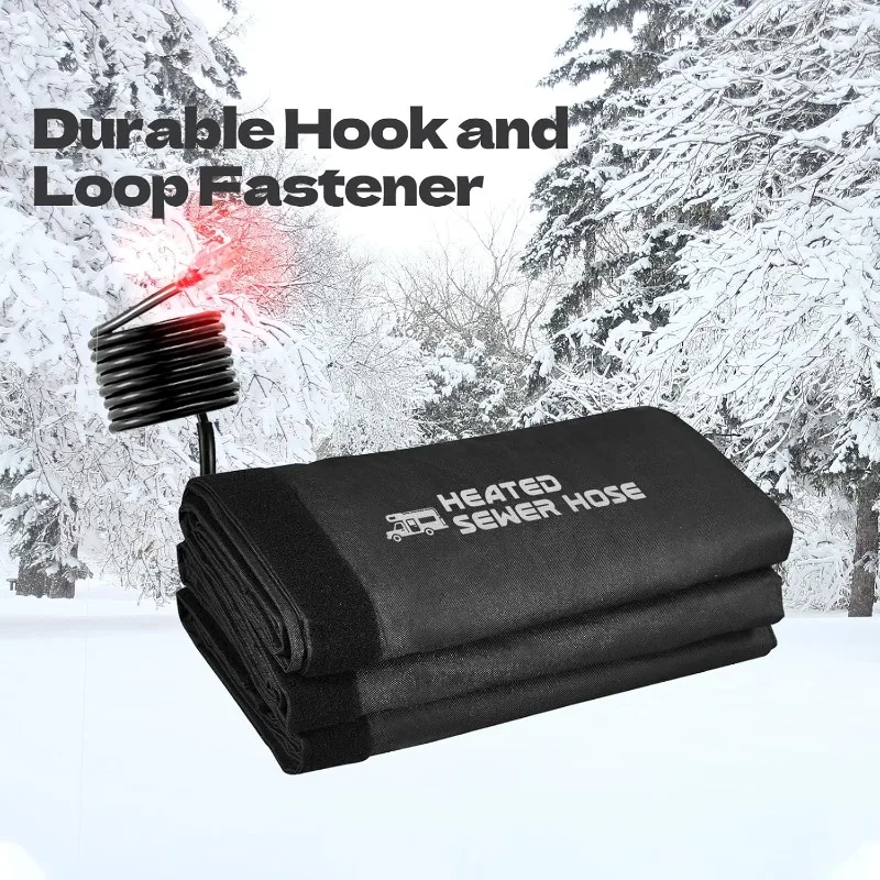 غطاء خرطوم الصرف الصحي الساخن 20FT RV لتجنب التجميد عند -20 ° F RV خرطوم تفريغ النفايات/المجاري الساخن Rv