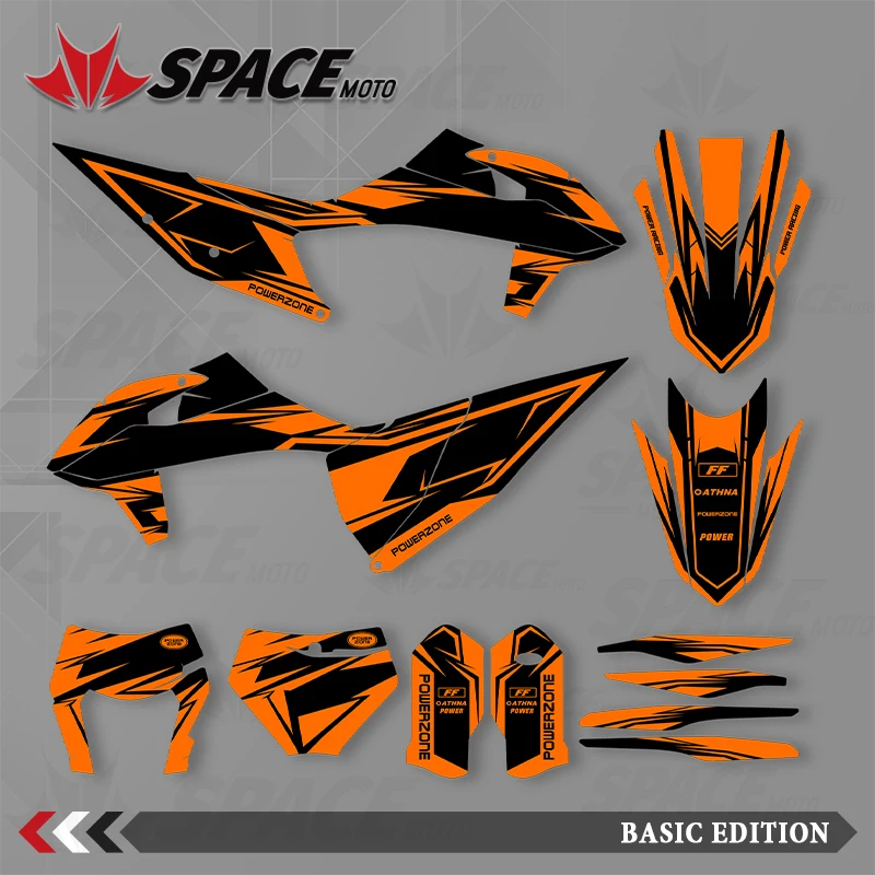 

SPACE MOTO графический фон наклейки наклейки мотоцикл для KTM 19-22SXF 20-23EXC