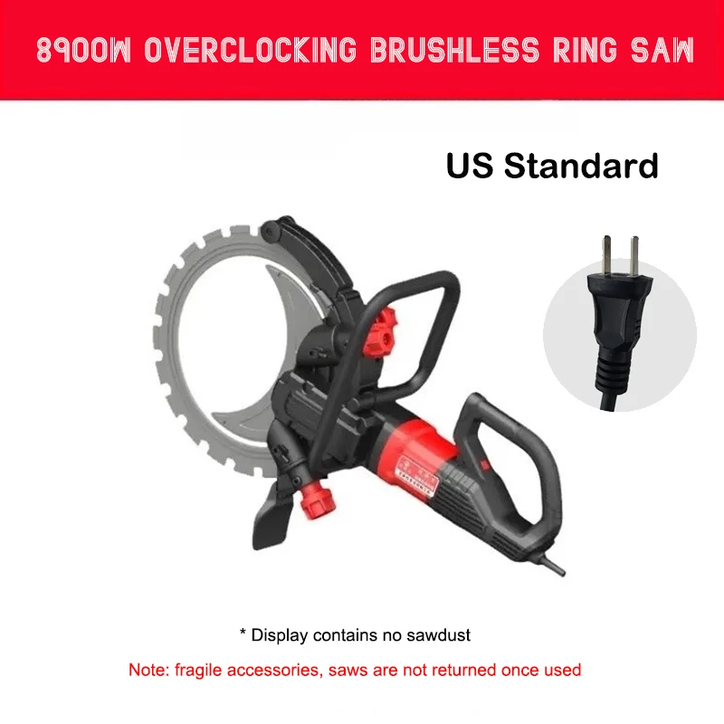

8900W Overclocking Brush/Brushless Electric Circular Saw Wall Breaking Window Opening Artifact Wall Cutting Machine For 300mm