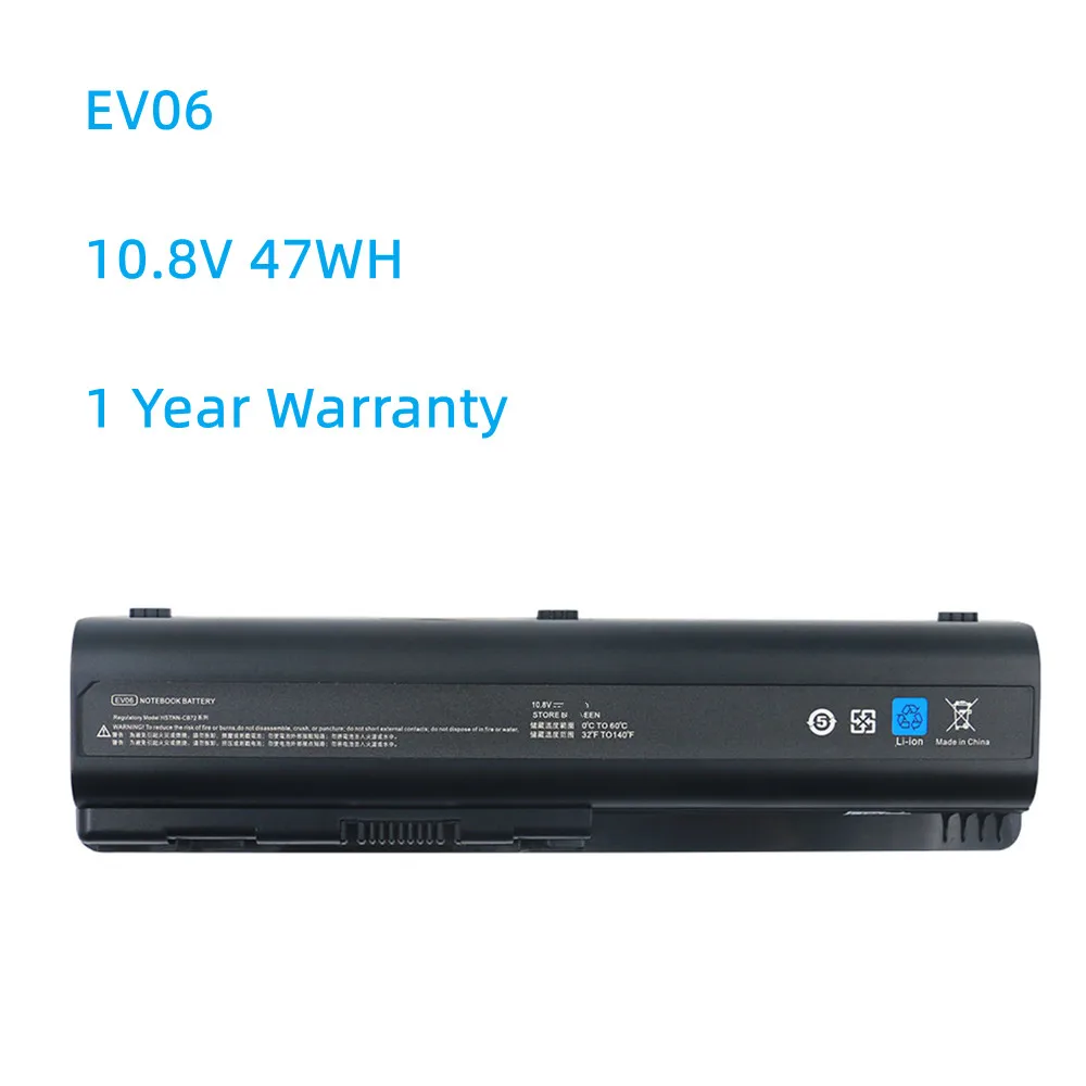 

EV06 Laptop Battery For HP 484170-001 484170-002 484171-001 485041-001 HSTNN-XB79 HSTNN-IB72 HSTNN-DB72 HSTNN-LB73