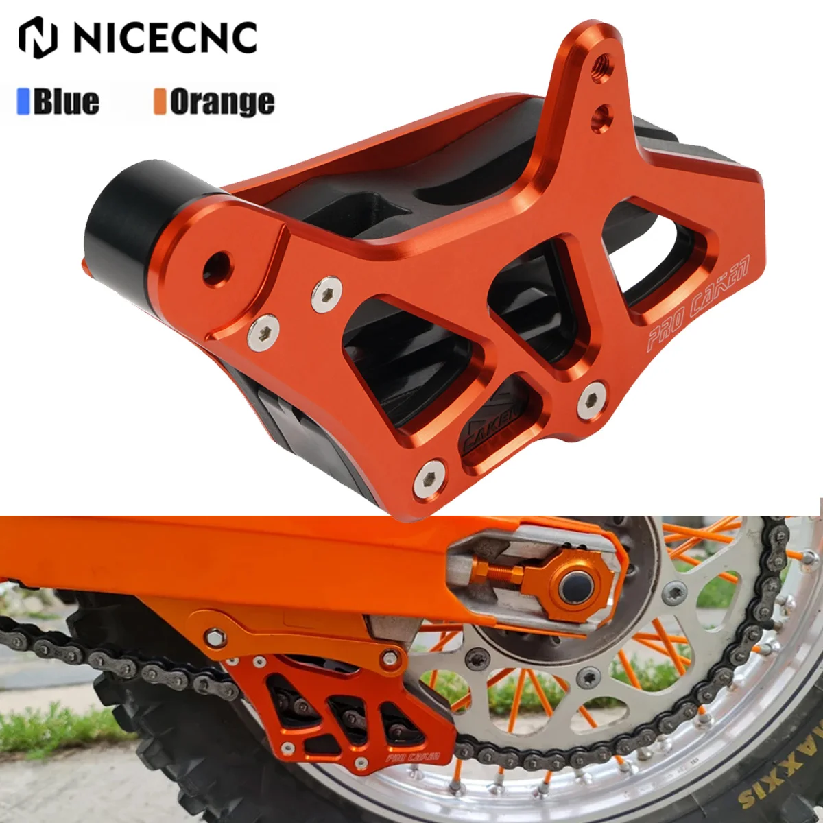 NICECNC For 2023 KTM EXC 300 TPi XCW 250 SIX DAYS EXCF 500 450 350 SX 125 SXF 450 2008-2023 Motorcycle Chain Guide Cover Guard