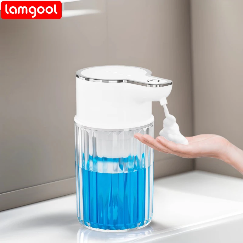 

LAMGOOL дозатор пенного мыла с датчиком умный бесконтактный дозатор мыла для кухни, ванной комнаты, душа, настенное крепление, водонепроницаемый 60-дневный аккумулятор